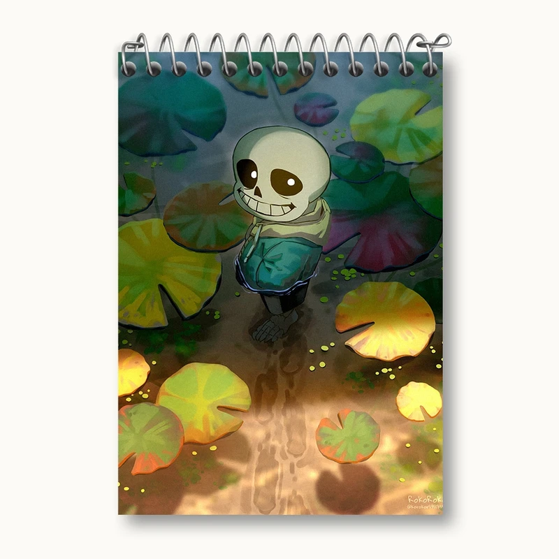 دفتر یادداشت 50 برگ خندالو مدل بازی آندرتیل (Undertale) کد 31785