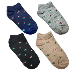 جوراب دخترانه تن پوش هنگامه مدل گل رز بسته 4 عددی