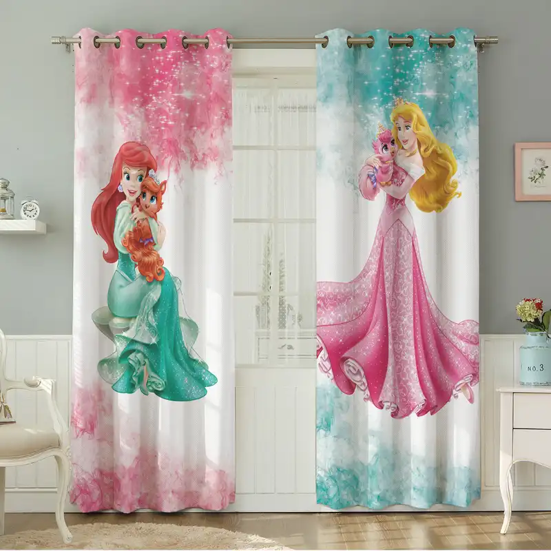 پرده نیروانا طرح کودک  مدل مخمل کد 8504 سایز 140×280 سانتی متر