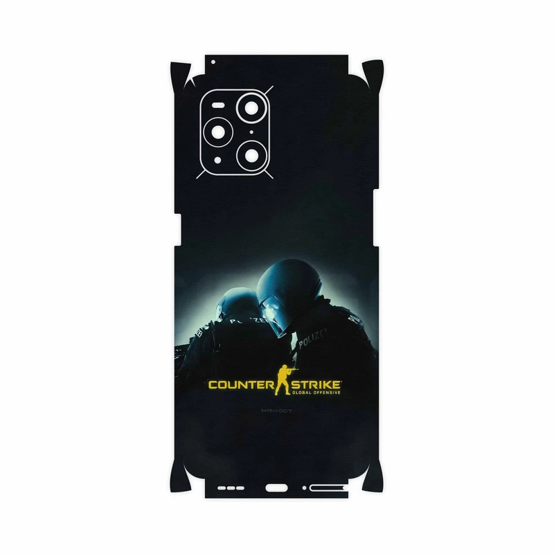 برچسب پوششی ماهوت مدل Counter-Strike-FullSkin مناسب برای گوشی موبایل اپو Find X3 Pro