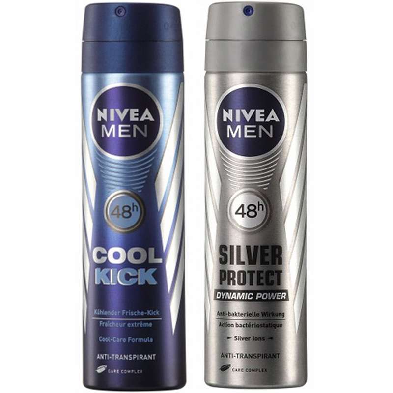اسپری بدن مردانه نیوآ مدل Silver Protect Cool Kick حجم 150 میلی لیتر بسته 2 عددی اسپری بدن مردانه نیوآ مدل Silver Protect Cool Kick حجم 150 میلی لیتر بسته 2 عددی