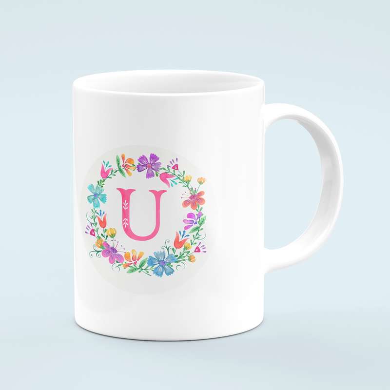 ماگ طرح حرف U مدل MU00021