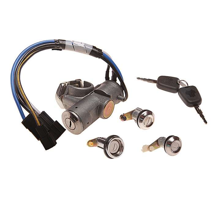 قفل و سوئیچ و استارت ان ال سی مدل S102 مناسب برای پراید بسته 6 عددی