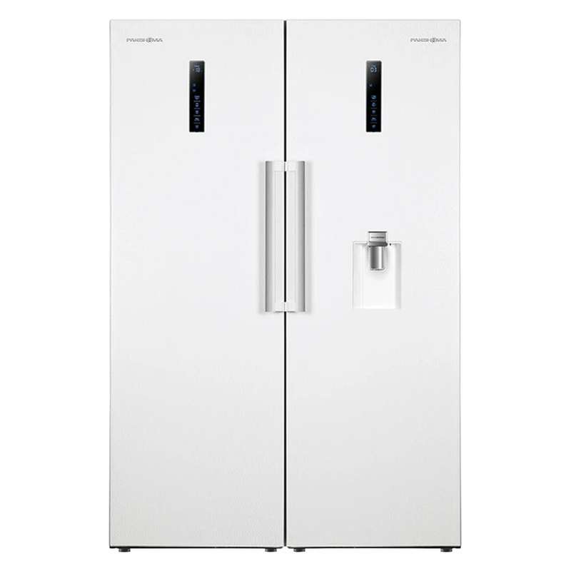 یخچال فریزر ساید بای ساید 34 فوت دوو مدل SXi20-30، دارای آبسردکن و یخساز اتوماتیک، با ارتفاع 181.6، پهنای 91.6 و عمق 92 سانتی متر، میزان مصرف انرژی A+، دارای 5 طبقه در یخچال و 3 کشو در فریزر، لزوم اتصال به شیر آب دارد، دارای سیستم نوفراست