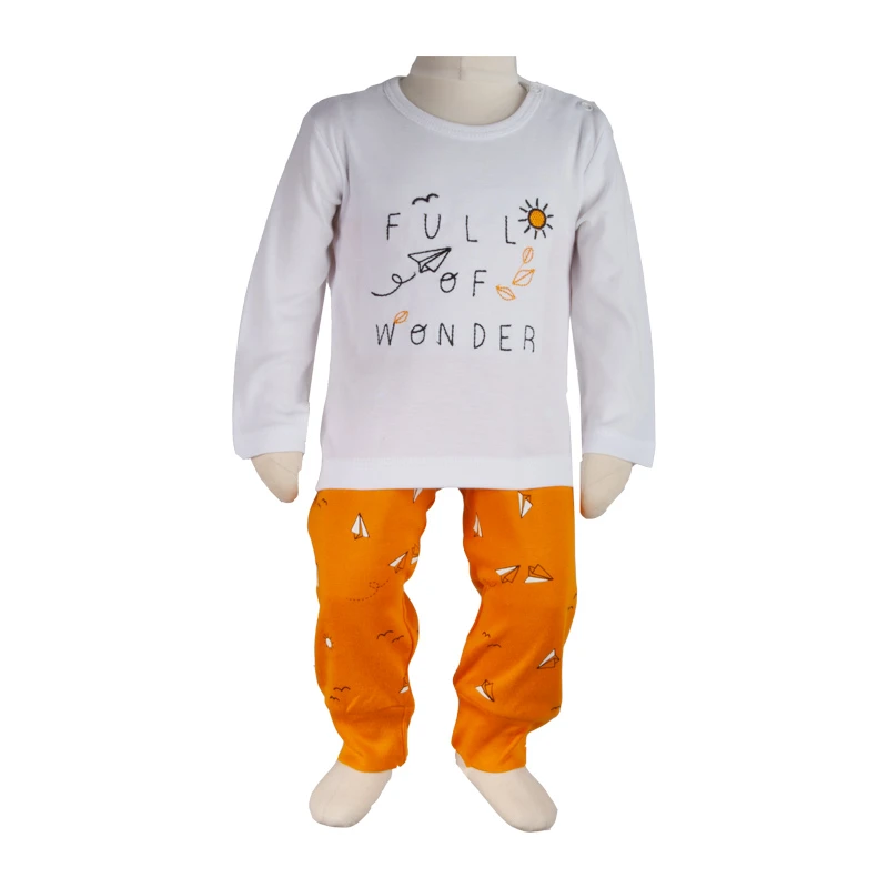 عکس شماره 2 : ست 3 تکه لباس نوزادی آدمک مدل موشک کد 110035