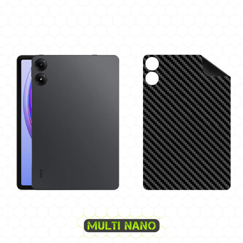 برچسب پوششی مولتی نانو طرح کربن مدل X-F1C مناسب برای تبلت شیائومی Poco Pad