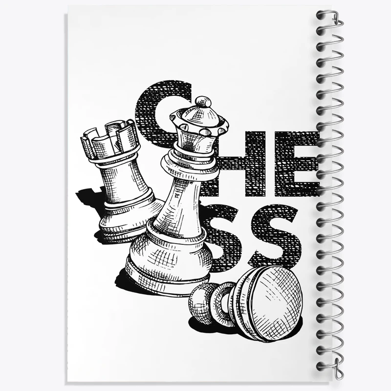 دفتر لیست خرید 50 برگ خندالو طرح شطرنج کد N530