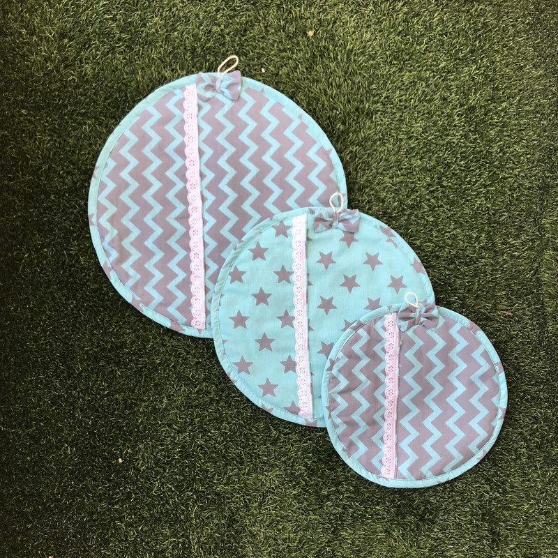 ست دم کنی سه تکه طرح زیگزاگ کد01