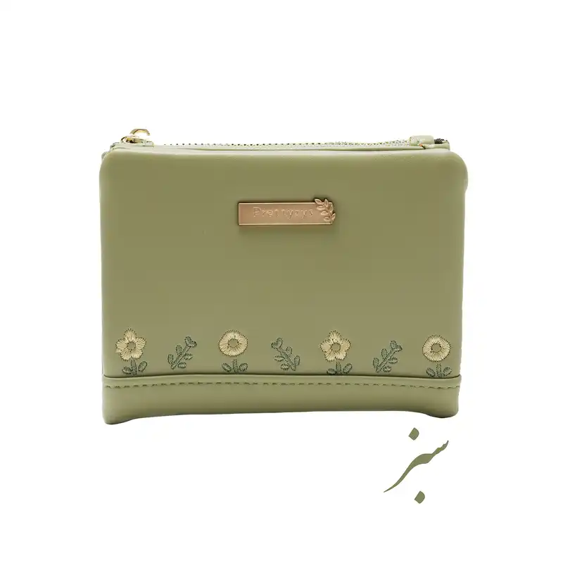 کیف پول زنانه پرتیزس مدل گلدار کد 2020038