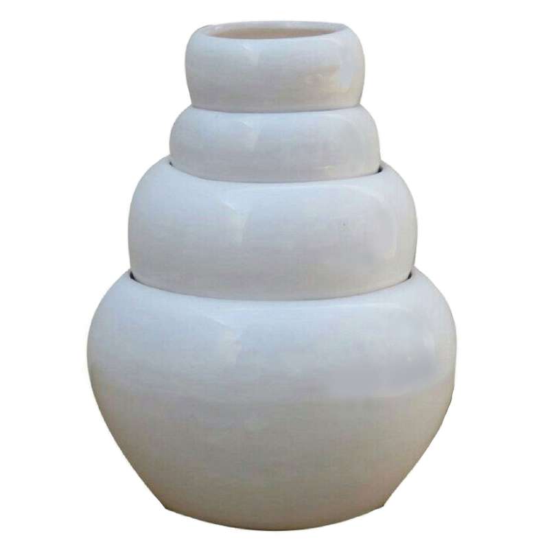 گلدان سرامیکی مدل کروی کد SM01 مجموعه 4 عددی