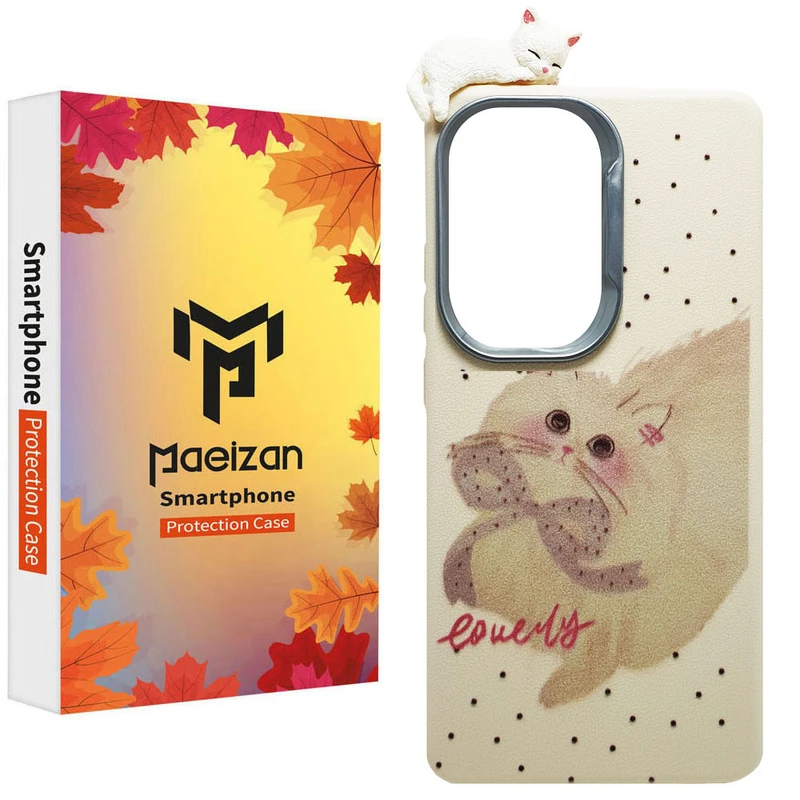 کاور پاییزان مدل گربه طرح لاکچری مناسب برای گوشی موبایل سامسونگ Galaxy S25Ultra