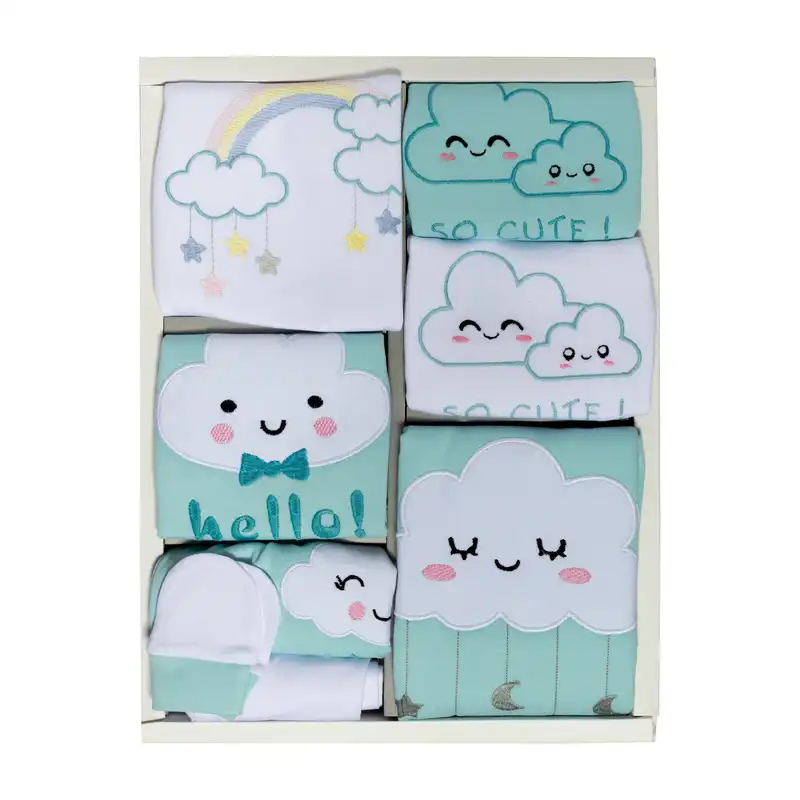 ست 19 تکه لباس نوزادی آمورا مدل baby Cloud