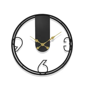 ساعت دیواری آرام مدل سه بعدی فلزی کد 6015