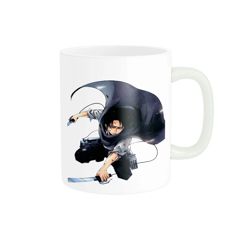 ماگ پادآفرین طرح انیمه اتک ان تایتان - نبرد تایتان ها - کاپتان لیوای Attack on Titan کد 0851