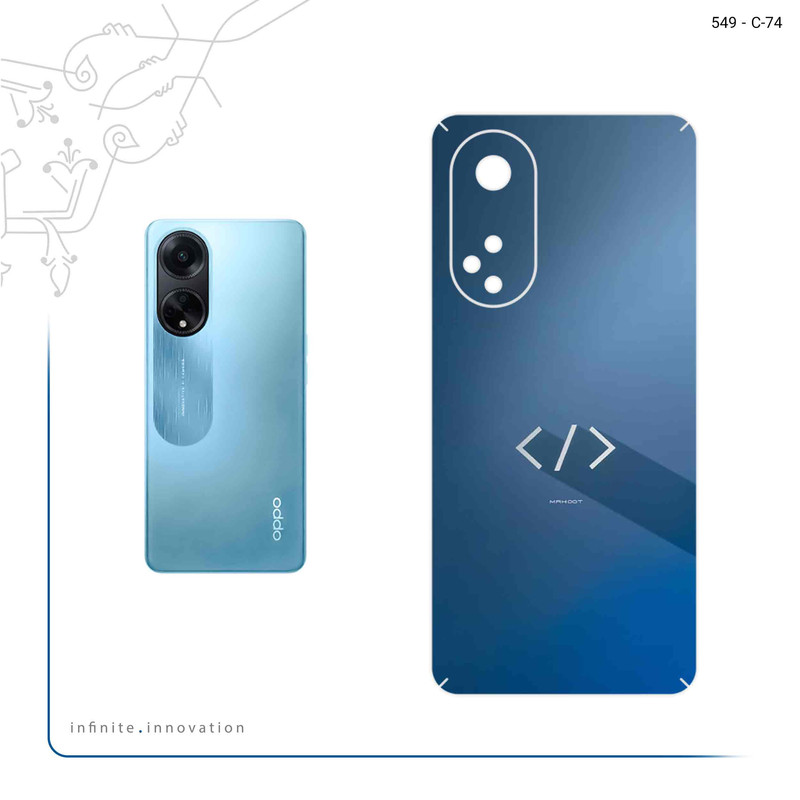 برچسب پوششی ماهوت مدل Minimal Coding icon مناسب برای گوشی موبایل اپو A98