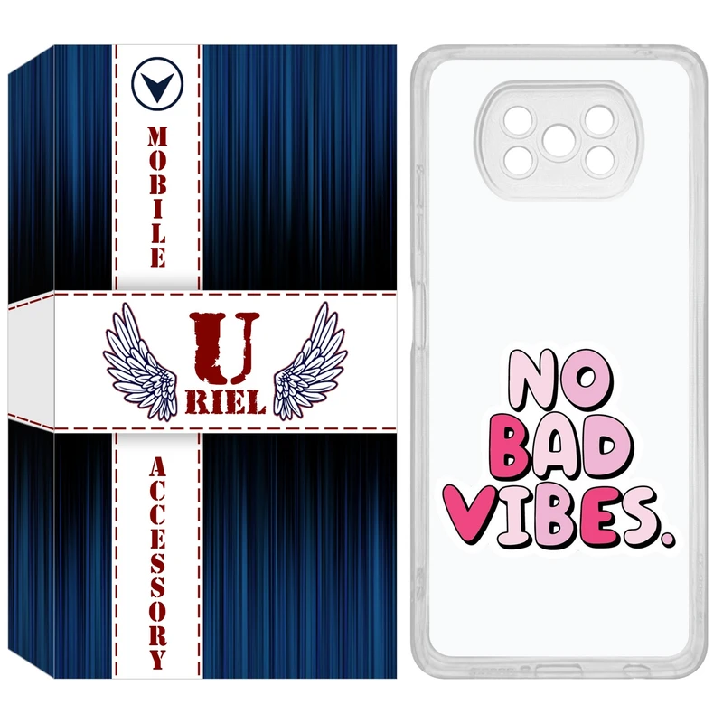 کاور یوریل مدل Clear کد 92 طرح انرژی مثبت مناسب برای گوشی موبایل شیائومی Poco X3 / X3 Pro / X3 NFC