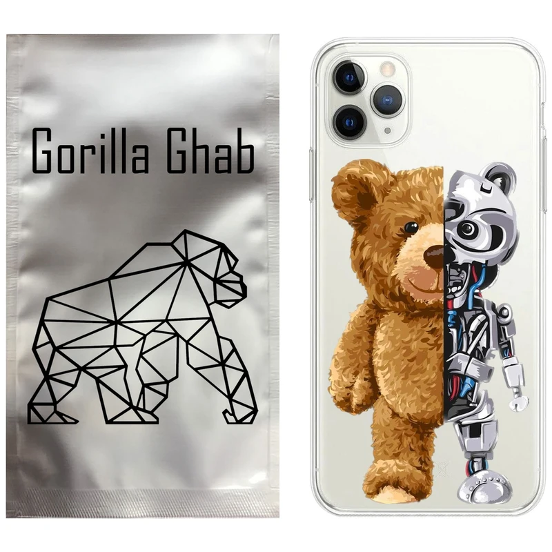 کاور گوریلا قاب مدل CLG کد 40 طرح خرس مناسب برای گوشی موبایل اپل iPhone 11 Pro Max