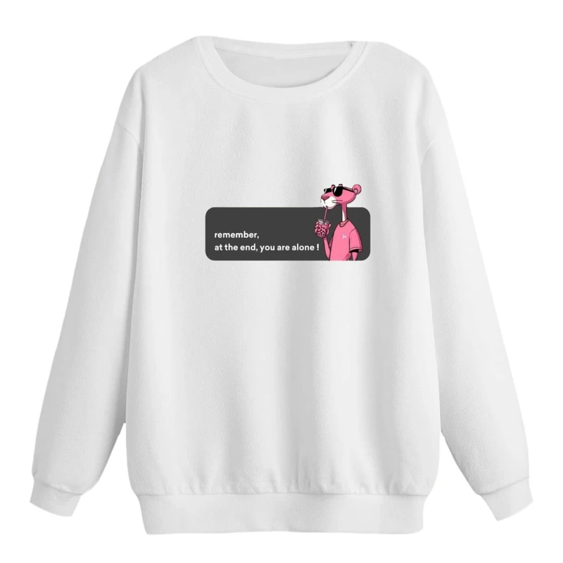 سویشرت زنانه مدل پلنگ صورتی 