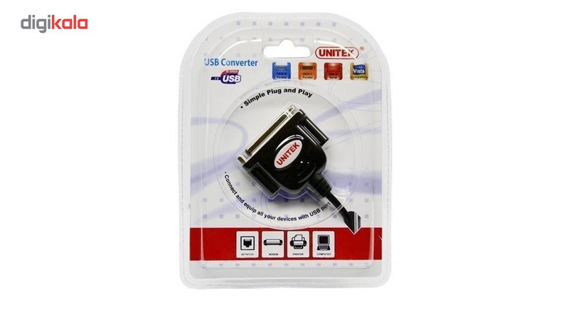 کابل تبدیل USB به Serial یونیتک مدل Y-121 طول 1.5 متر