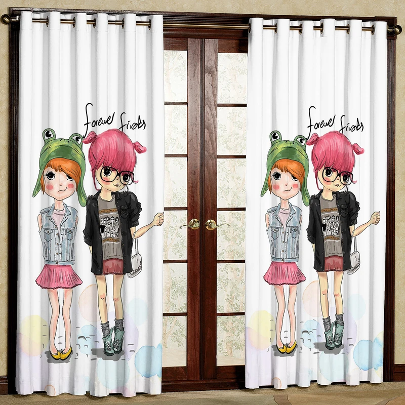 پرده مدل دختر مخمل پانچی کد 1170 سایز 200x140 سانتی متر