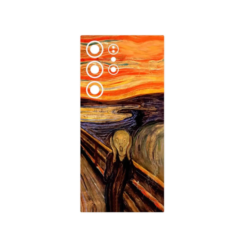 برچسب پوششی ماهوت مدل The Scream of Munch مناسب برای گوشی موبایل سامسونگ Galaxy S24 Ultra