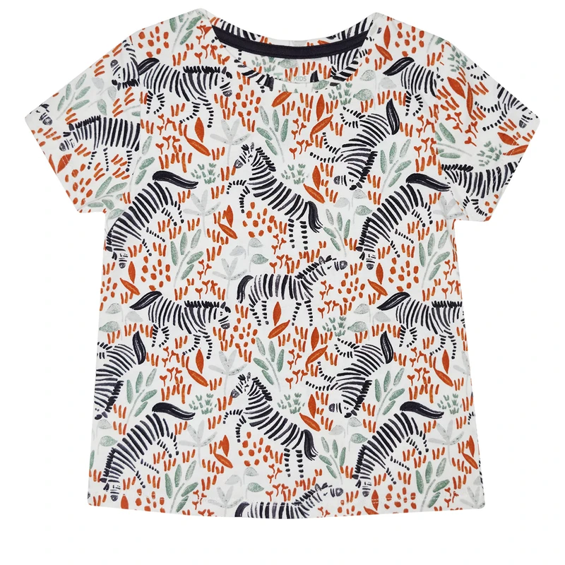 تی‌شرت آستین کوتاه دخترانه تی یو مدل SEP-TUENDOR-OKB0105