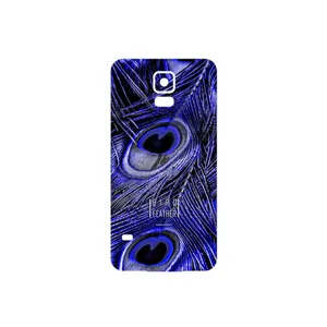 MAHOOT Purple Feather Cover Sticker for Samsung Galaxy S5