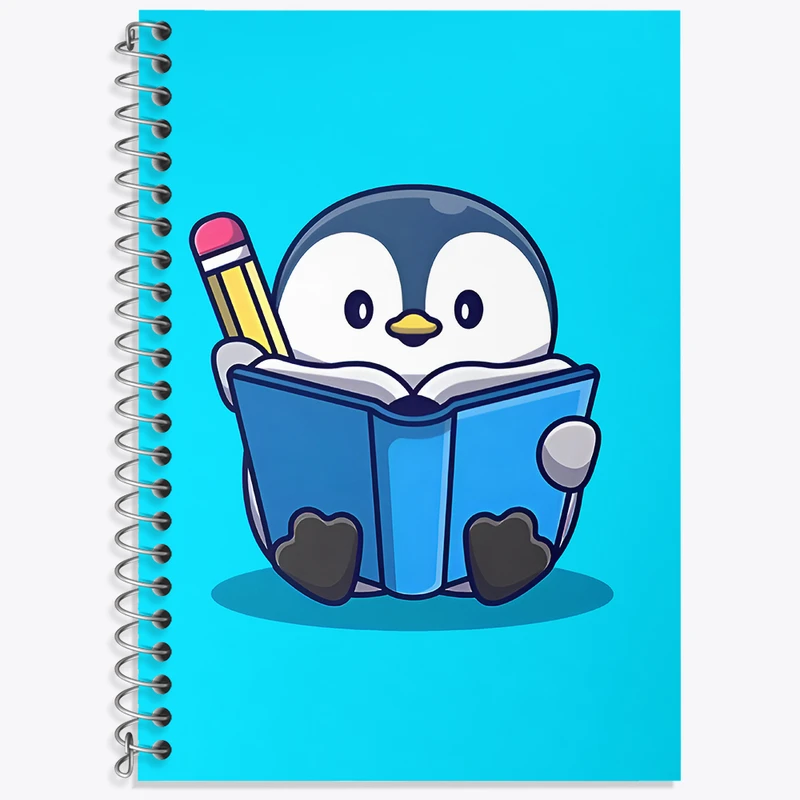 دفتر نت موسیقی 50 برگ خندالو طرح پنگوئن بامزه کد N5538