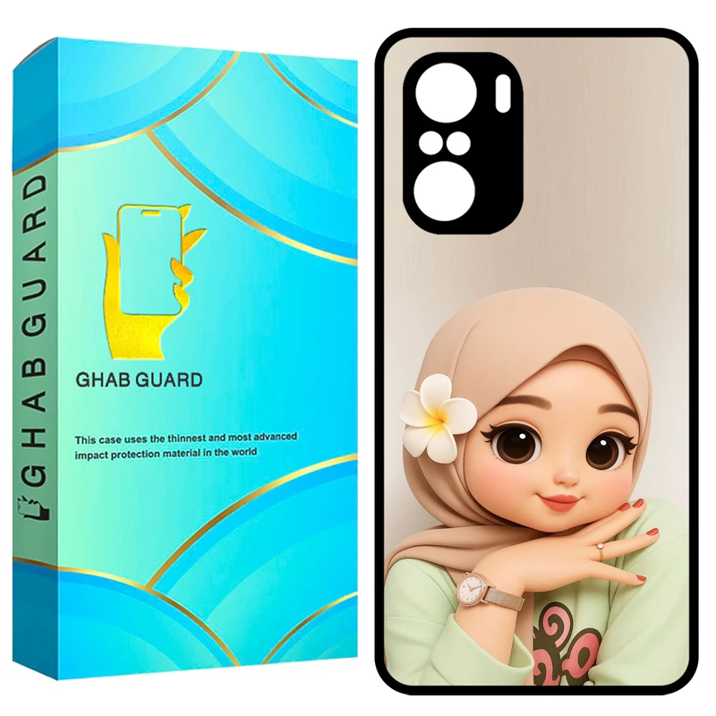 کاور قاب گارد طرح دختر مدل GCHPF3 مناسب برای گوشی موبایل شیائومی Poco F3 / Redmi K40 / Redmi K40 Pro