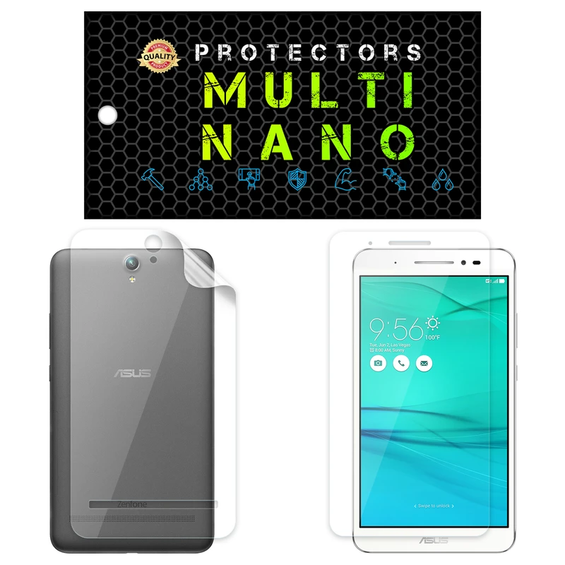 محافظ صفحه نمایش مولتی نانو مدل X-SFT مناسب برای گوشی موبایل ایسوس Zenfone Go / ZB690 به همراه محافظ پشت