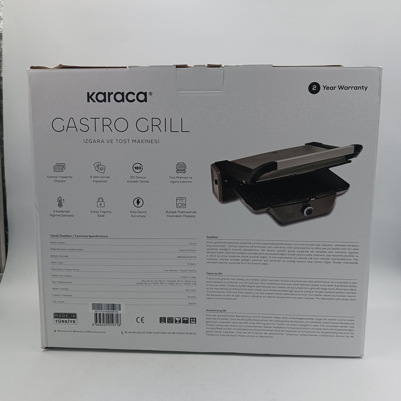 ساندویچ ساز کاراجا مدل 153.03.08.3507