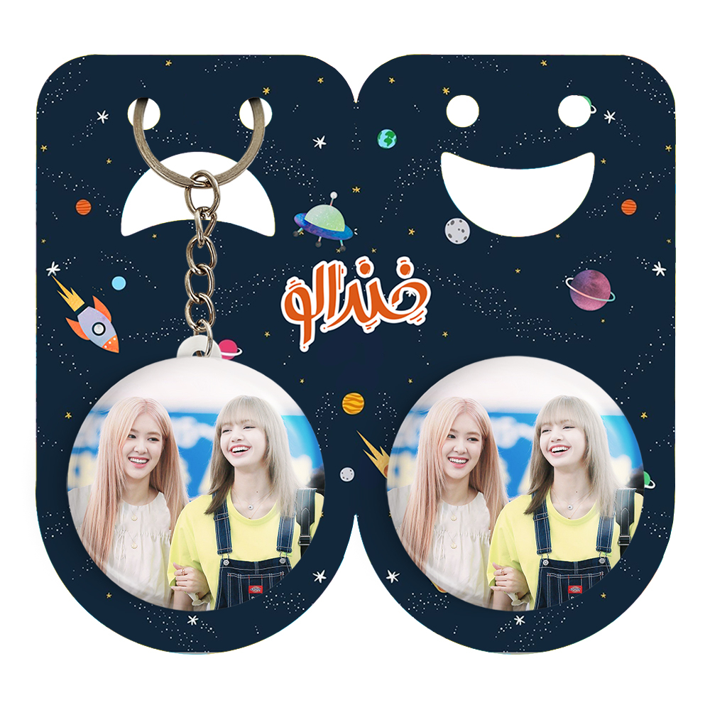 پیکسل خندالو مدل گروه بلک پینک کد 14465 به همراه جاکلیدی