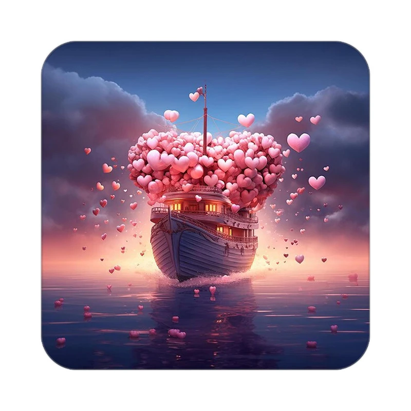 زیر لیوانی کاکتی مدل عاشقانه کد mp12153