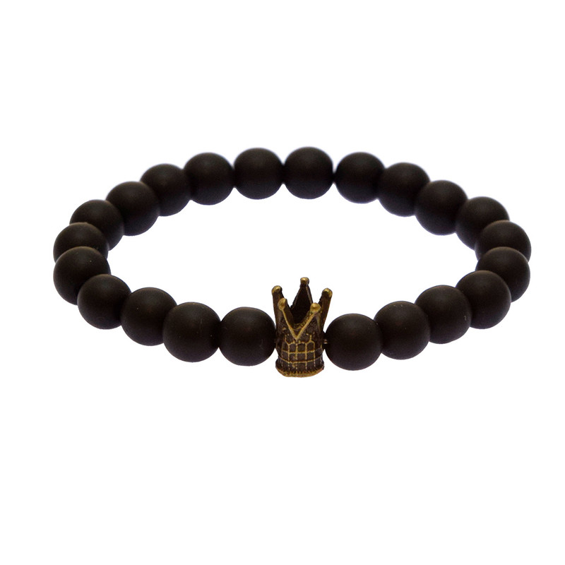 دستبند طرح تاج مدل B15 مجموعه دو عددی دستبند طرح تاج مدل B15 مجموعه دو عددی