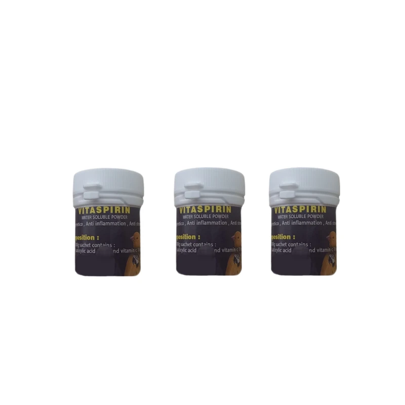 پودر ویتامین سی آسپرین پرنده مدل VITASPIRIN054 وزن 54 گرم مجموعه 3 عددی