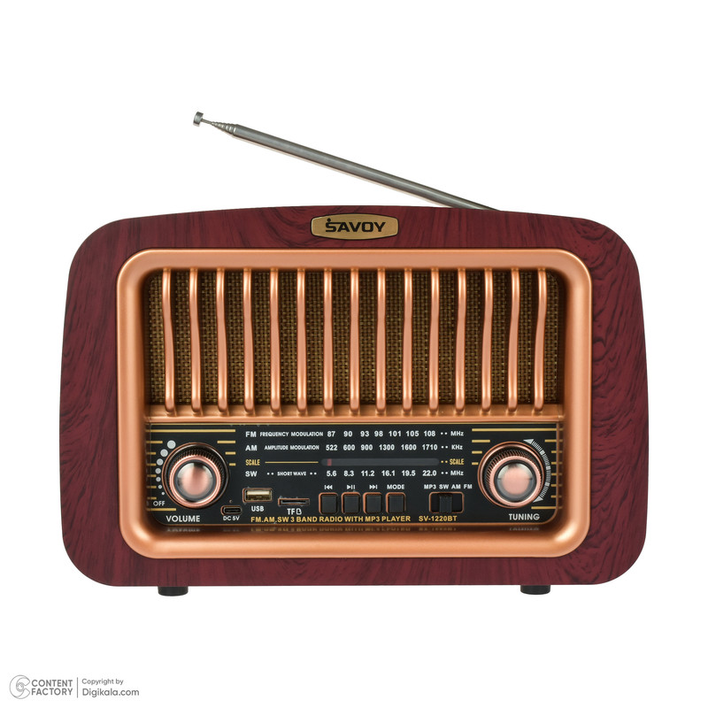 رادیو ساووی مدل SV-1220BT