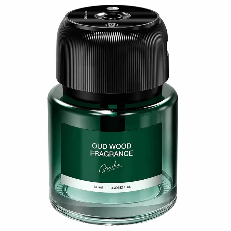 خوشبوکننده خودرو گرین لاین مدل GNAROUODGR با رایحه Oud Wood حجم 130 میلی لیتر