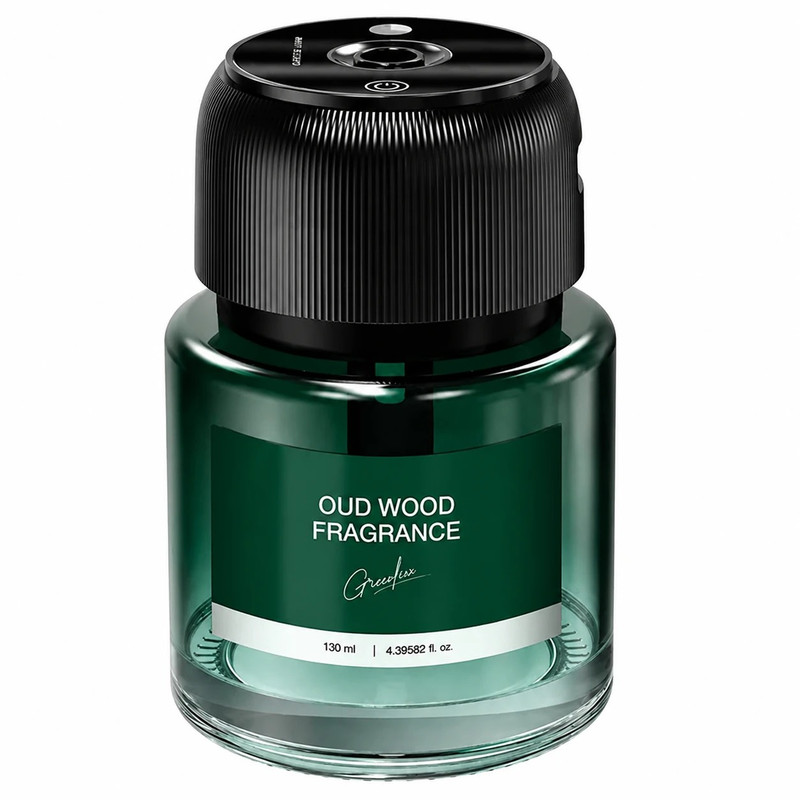 خوشبوکننده خودرو گرین لاین مدل GNAROUODGR با رایحه Oud Wood حجم 130 میلی لیتر