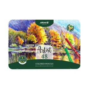 مداد رنگی 48 رنگ آریا مدل آرتیست جعبه فلزی کد 050