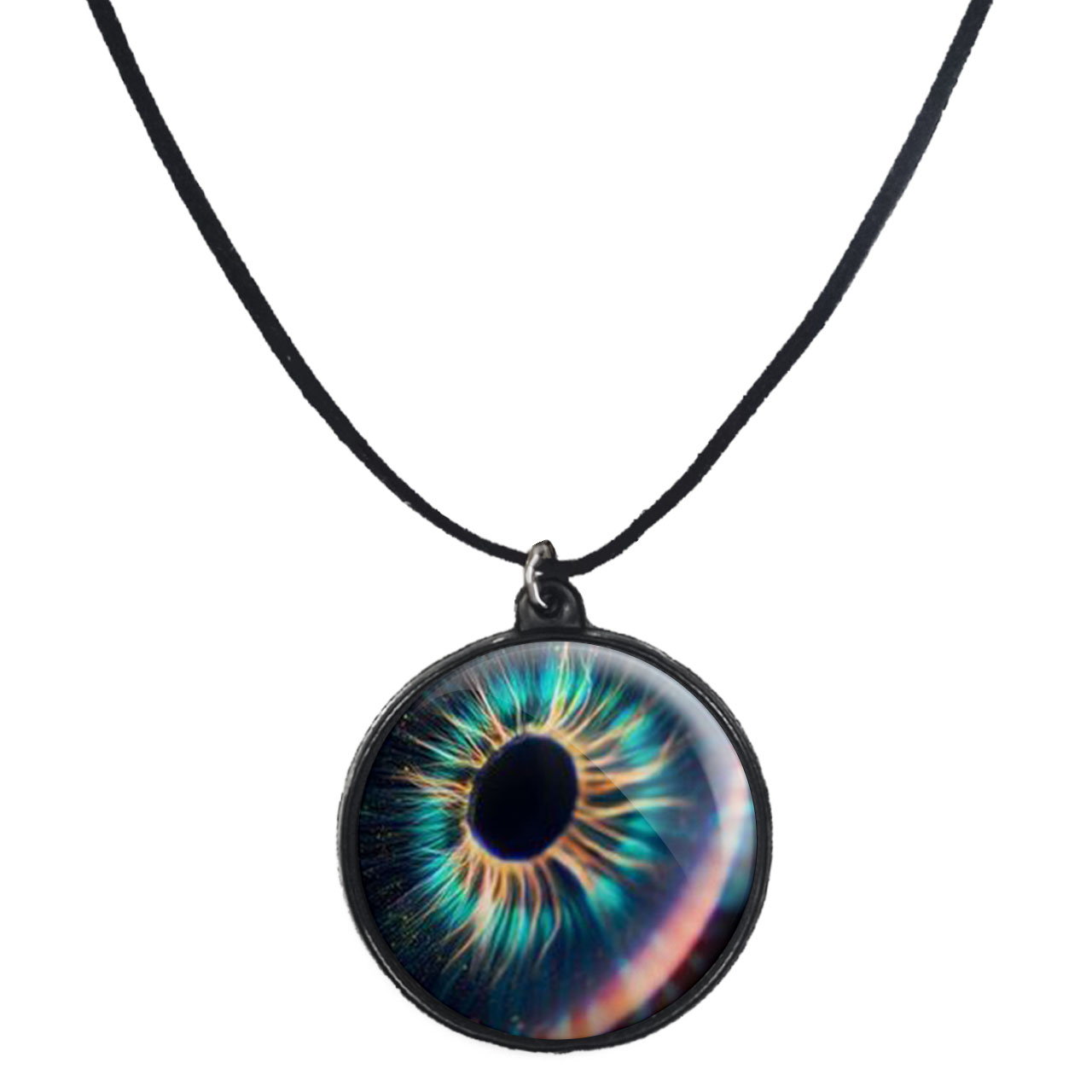 گردنبند پرمانه طرح سیاه چاله ها کد pmb.25875 مدل دو طرفه