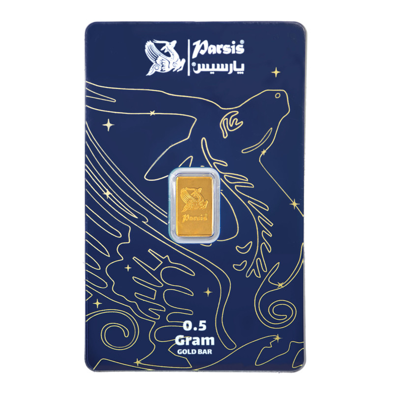 شمش طلا 24 عیار پارسیس مدل a-pr-0.5