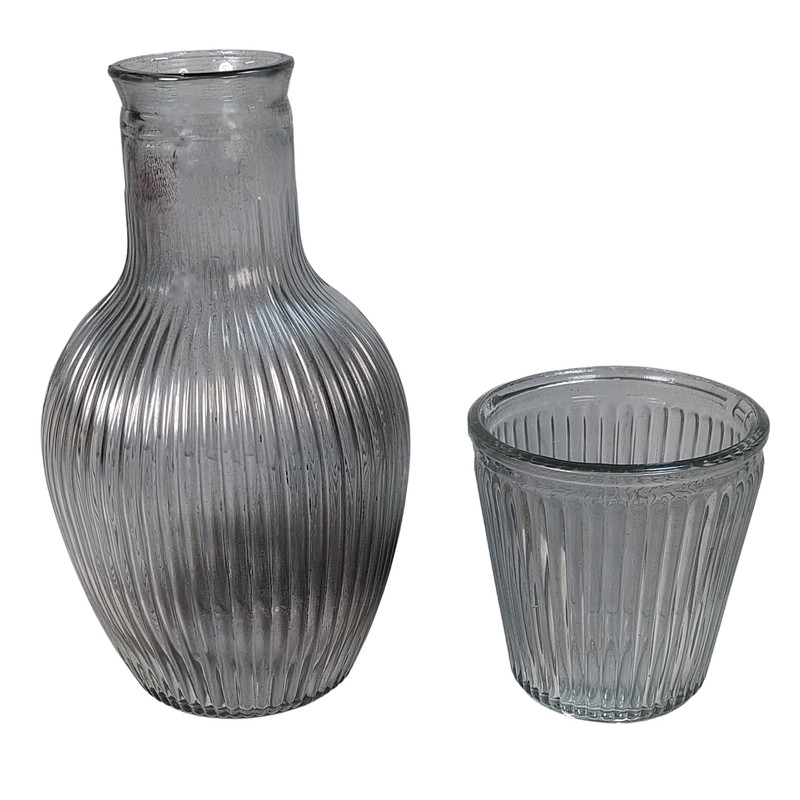 سرویس پارچ و لیوان 2 پارچه اکیا مدل خمبه ای