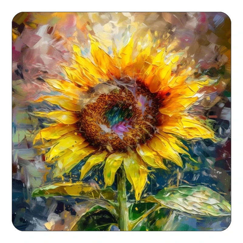 مگنت کاکتی طرح نقاشی رنگ روغن مدل mp72340