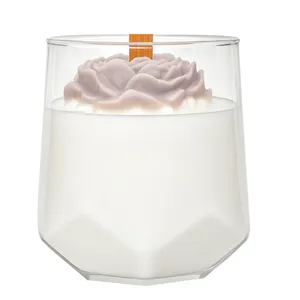 شمع دست ساز بدون بو مدل آریسا زمان اتمام ۳۵ ساعت