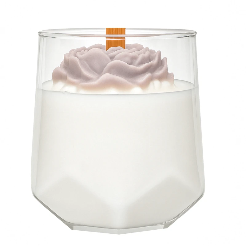 شمع دست ساز بدون بو مدل آریسا زمان اتمام ۳۵ ساعت