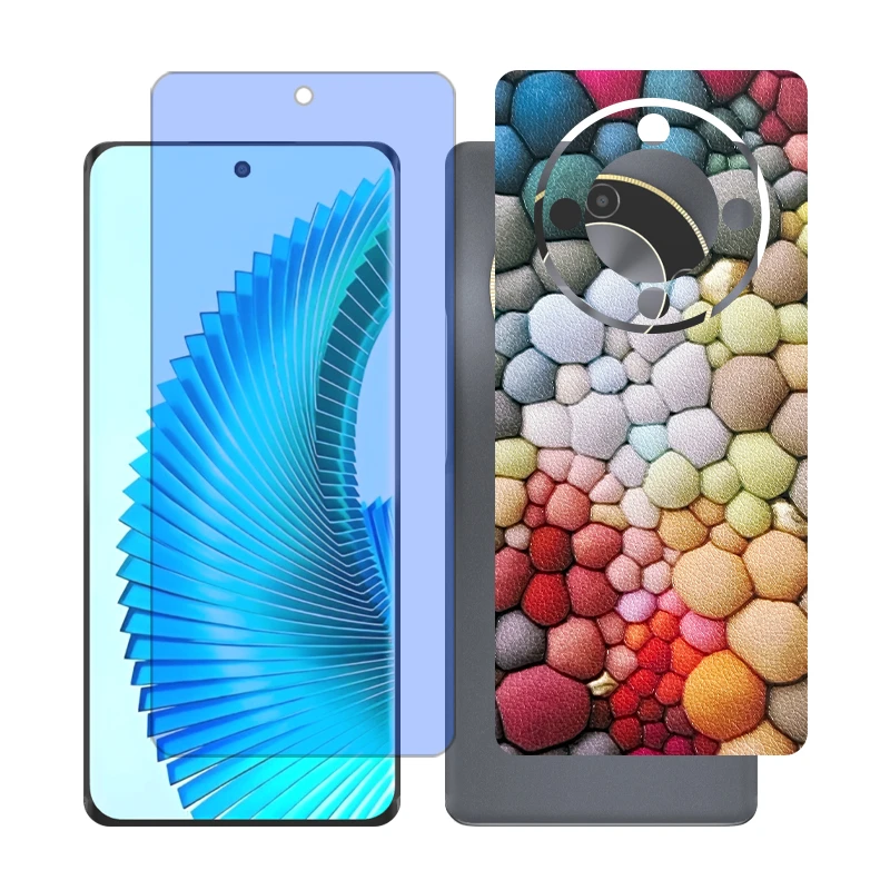 محافظ صفحه نمایش آنتی بلو گلس مدل Together مناسب برای گوشی موبایل آنر X9b به همراه برچسب پوششی پشت گوشی