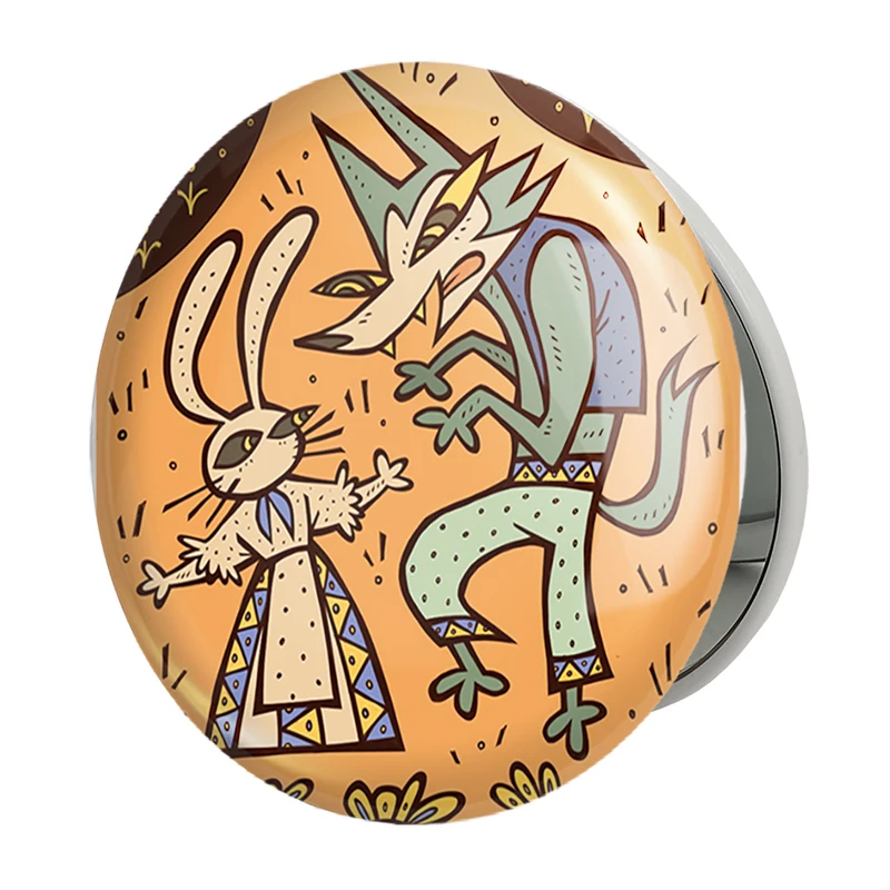 آینه جیبی خندالو طرح لگوشی و هارو انیمه بیستارز مدل تاشو کد 33444