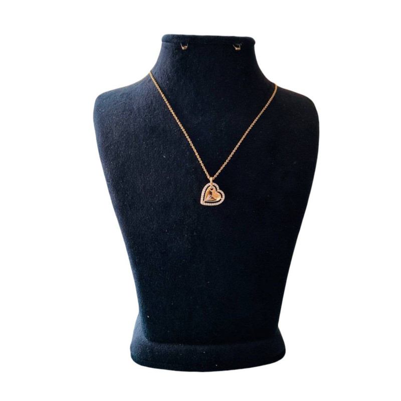 گردنبند زنانه ژوپینگ مدل قلب نگینی