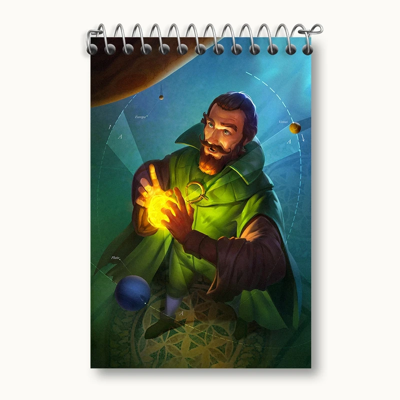 دفتر یادداشت 50 برگ خندالو مدل یوهانس کپلر کد F160