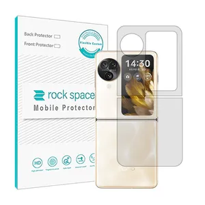 Transparent Rockspace HyGEL phone back protector suitable for Oppo find n3 flip mobile phone